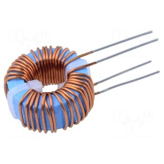 Inductor: wire | THT | 220mH | 1A | 382mΩ | -40÷70°C | 10kHz | vertical