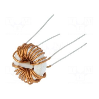 Inductor: wire | THT | 330uH | 1.9A | 50mΩ | 230VAC | 12x5mm | -20÷50%