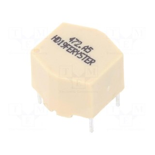 Inductor: wire | THT | 4.7mH | 500mA | 430mΩ | 230VAC | 10x15mm | -20÷+50%