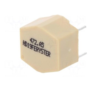 Inductor: wire | THT | 4.7mH | 500mA | 430mΩ | 230VAC | 10x15mm | -20÷+50%