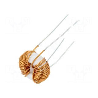 Inductor: wire | THT | 470uH | 1.6A | 80mΩ | 230VAC | 12x5mm | -20÷50%