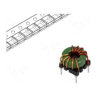 Inductor: wire | THT | 55uH | 8.5mΩ | -40÷105°C | ±35% | 11.7x11.7x8.8mm