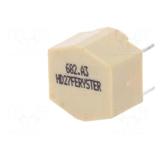 Inductor: wire | THT | 6.8mH | 300mA | 700mΩ | 230VAC | 10x15mm | -20÷50%