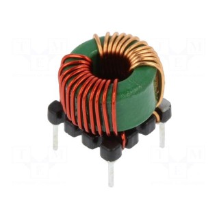 Inductor: wire | THT | 830uH | 31mΩ | -40÷105°C | ±35% | 11.5x11.5x9.8mm