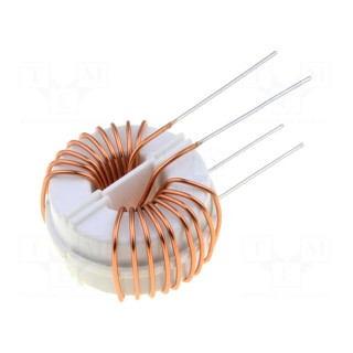 Inductor: wire | THT | L: 1mH | Induct.of indiv.wind: 1mH | 5A | 20mΩ