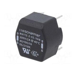 Inductor: wire with current compensation | THT | 1.8mH | 2A | 74mΩ
