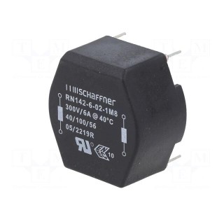 Inductor: wire with current compensation | THT | 1.8mH | 6A | 20mΩ