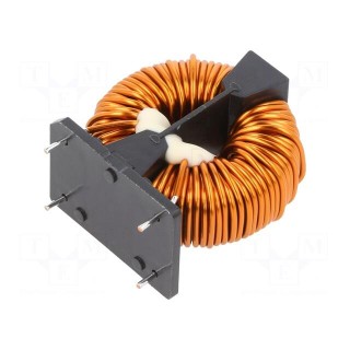 Inductor: wire with current compensation | THT | 14.2mH | 27.2mΩ