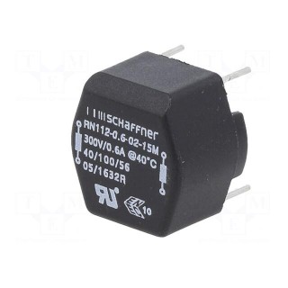Inductor: wire with current compensation | THT | 15mH | 600mA | 490mΩ