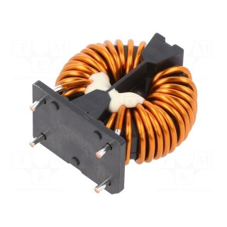 Inductor: wire with current compensation | THT | 2.5mH | 5.04mΩ