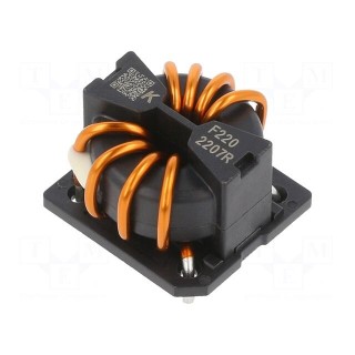 Inductor: wire with current compensation | THT | 200uH | 1.43mΩ