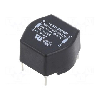 Inductor: wire with current compensation | THT | 27mH | 800mA | 500mΩ