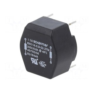 Inductor: wire with current compensation | THT | 27mH | 800mA | 500mΩ