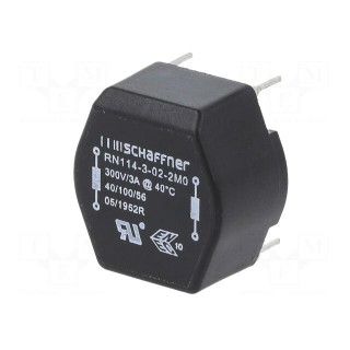 Inductor: wire with current compensation | THT | 2mH | 3A | 52mΩ