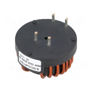 Inductor: wire with current compensation | THT | 3.7mH | 2.5mΩ | DKIH