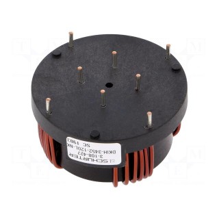 Inductor: wire with current compensation | THT | 3mH | 3.7mΩ | 500VAC