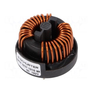 Inductor: wire with current compensation | THT | 6.9mH | 10mΩ | 10A