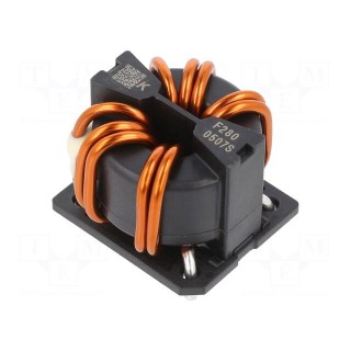 Inductor: wire with current compensation | THT | 600uH | 1.44mΩ
