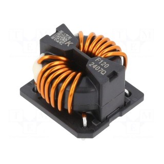 Inductor: wire with current compensation | THT | 600uH | 4.19mΩ