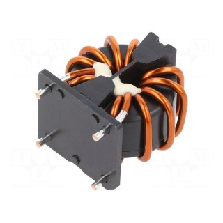 Inductor: wire with current compensation | THT | 900uH | 1.84mΩ