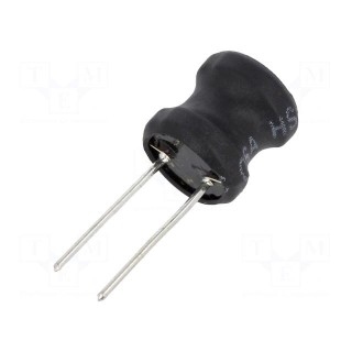 Inductor: wire | THT | 1.8mH | Ioper: 600mA | 2.6Ω | ±10% | Ø11.5x11.5mm