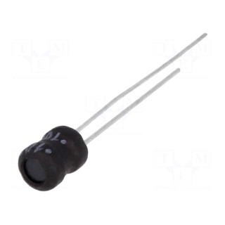 Inductor: wire | THT | 100uH | 1A | 0.28Ω | ±10% | Ø8.7x12mm | vertical