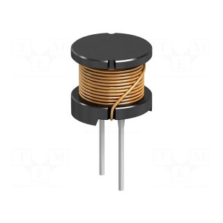 Inductor: wire | THT | 820uH | 0.7A | 911mΩ | ±10% | Ø12.5x10.8mm