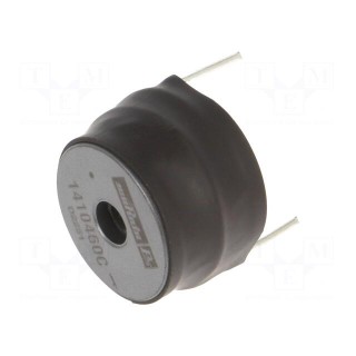 Inductor: wire | THT | 100uH | 6A | 33mΩ | ±15% | Ø24.4x18.5mm | vertical