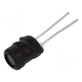 Inductor: wire | THT | 3.3uH | Ioper: 5.5A | 23.35mΩ | ±20% | Ø7.5x9.5mm