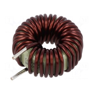 Inductor: wire | THT | 104uH | 20A | 10.4mΩ | -40÷125°C