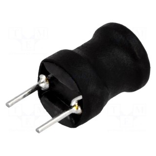 Inductor: wire | THT | 10uH | 3A | 45mΩ | ±10% | Ø8.5x11mm | vertical