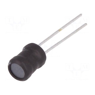 Inductor: wire | THT | 180uH | 650mA | ±10% | Ø6.5x8.5mm | vertical