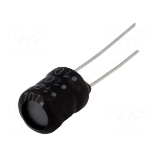 Inductor: wire | THT | 1mH | 300mA | 2.1Ω | ±10% | Ø8.7x12mm | vertical