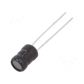 Inductor: wire | THT | 1mH | Ioper: 200mA | 7.6Ω | ±10% | Ø5.5x7.5mm