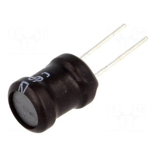 Inductor: wire | THT | 1.8mH | Ioper: 500mA | 3Ω | ±15% | Ø10.5x13.5mm