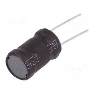 Inductor: wire | THT | 2.2mH | 650mA | ±10% | Ø11.5x17.5mm | vertical