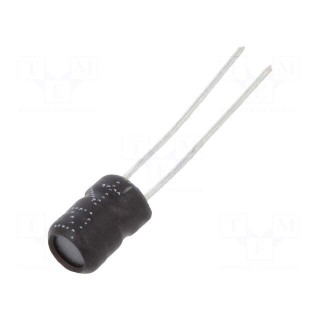Inductor: wire | THT | 22uH | Ioper: 1A | 180mΩ | ±10% | Ø5.5x7.5mm