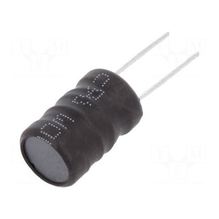 Inductor: wire | THT | 3.3mH | 750mA | ±10% | Ø11.5x17.5mm | vertical