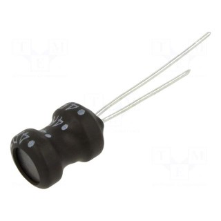Inductor: wire | THT | 4.7uH | 3.2A | 0.033Ω | ±20% | Ø8.7x12mm | vertical