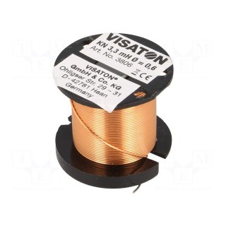 Inductor: coil | 3.3mH | 1.4Ω | Ø: 32mm | H: 29mm | Øcore: 0.6mm