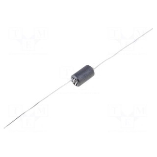 Inductor: ferrite | Number of coil turns: 2.5 | Imp.@ 25MHz: 690Ω