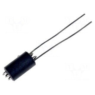 Inductor: ferrite | Number of coil turns: 3 | Imp.@ 25MHz: 1kΩ