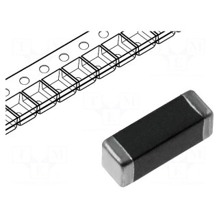 Ferrite: bead | Imp.@ 100MHz: 180Ω | Mounting: SMD | 3A | Case: 1806