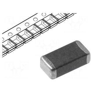 Ferrite: bead | Imp.@ 100MHz: 600Ω | Mounting: SMD | 200mA | Case: 1206