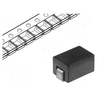 Ferrite: bead | Imp.@ 100MHz: 47Ω | Mounting: SMD | 5A | R: 800uΩ