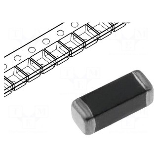 Ferrite: bead | Imp.@ 100MHz: 75Ω | Mounting: SMD | 3A | Case: 1806
