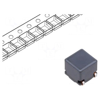 3.1A | R: 22.1mΩ | SMD | 80VDC | Z: 500Ω | 10MHz | 5x5x5mm | Inductor: wire