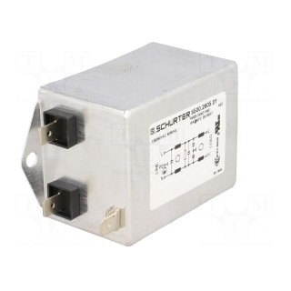 Filter: anti-interference | 250VAC | Cx: 0.33uF | Cy: 4.7nF | 0.65mH