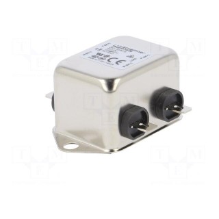 Filter: anti-interference | one-phase | 250VAC | Cx: 100nF | Cy: 4.7nF
