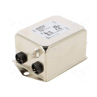 Filter: anti-interference | single-phase | 250VAC | Cx: 1uF | Cy: 10nF